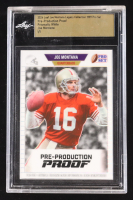 Joe Montana 2024 Leaf Joe Montana Legacy '89 Pro Set Pre-Production Proof Prismatic White #NNO #1/1 (Leaf Encapsulated) at PristineAuction.com