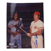 Pete Rose & Rod Carew Signed 8x10 Photo (PSA) at PristineAuction.com
