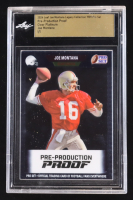 Joe Montana 2024 Leaf Joe Montana Legacy '89 Pro Set Pre-Production Proof Clear Platinum #NNO #1/1 (Leaf Encapsulated) at PristineAuction.com