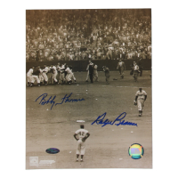 Bobby Thomson & Ralph Branca Signed "Shot Heard 'Round the World" 8x10 Photo (Steiner) at PristineAuction.com