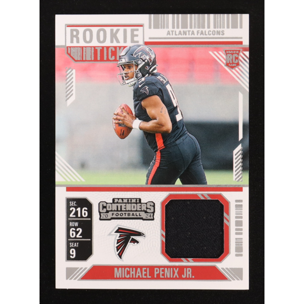 Michael Penix Jr. 2024 Panini Contenders Rookie Ticket Swatches #31 RC at PristineAuction.com