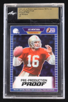 Joe Montana 2024 Leaf Joe Montana Legacy '89 Pro Set Pre-Production Proof Prismatic Blue #NNO #1/1 (Leaf Encapsulated) at PristineAuction.com