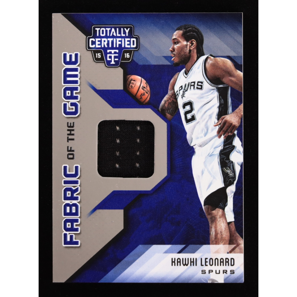 Kawhi Leonard 2015-16 Totally Certified Fabric of the Game Materials Blue #FGKL #52/99 at PristineAuction.com