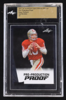 Joe Montana 2024 Leaf Joe Montana Legacy '90 Leaf Pre-Production Proof Clear Platinum #NNO #1/1 (Leaf Encapsulated) at PristineAuction.com
