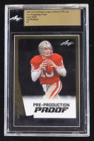 Joe Montana 2024 Leaf Joe Montana Legacy '90 Leaf Pre-Production Proof Clear Gold #NNO #1/1 (Leaf Encapsulated) at PristineAuction.com