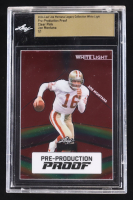 Joe Montana 2024 Leaf Joe Montana Legacy White Light Pre-Production Proof Clear Pink #NNO #1/1 (Leaf Encapsulated) at PristineAuction.com