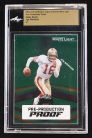 Joe Montana 2024 Leaf Joe Montana Legacy White Light Pre-Production Proof Clear Green #NNO #1/1 (Leaf Encapsulated) at PristineAuction.com