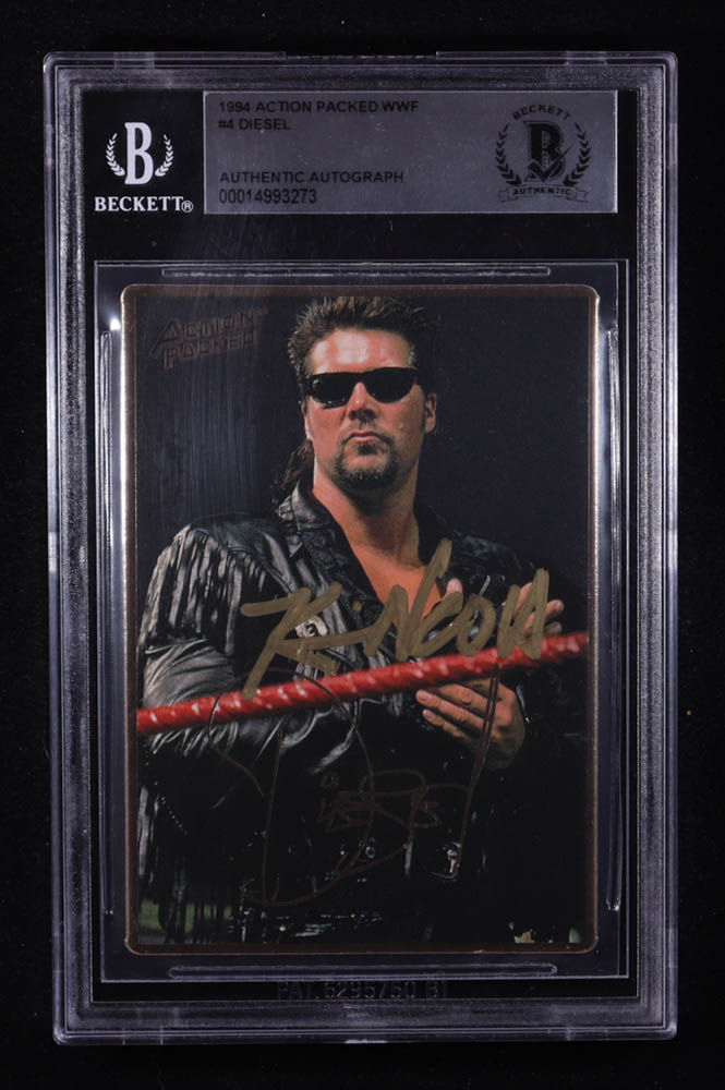 Diesel Signed 1994 Action Packed WWF #4 RC (BGS) at PristineAuction.com Diesel Signed 1994 Action Packed WWF #4 RC (BGS) at PristineAuction.com