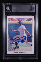 Frank Thomas Signed 1990 Leaf #300 RC (BGS) at PristineAuction.com