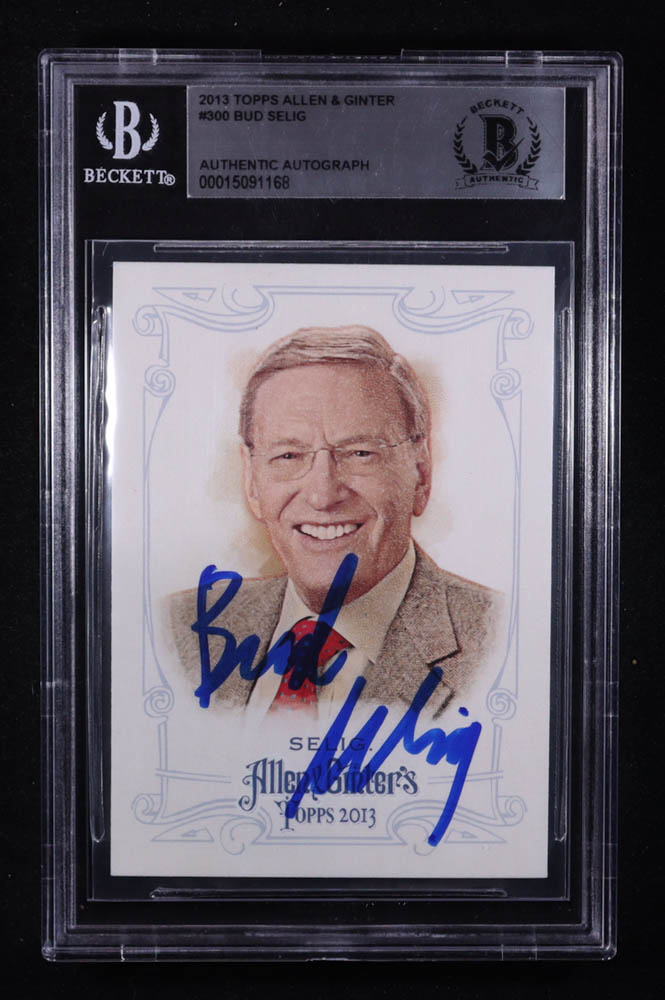 Bud Selig Signed 2013 Topps Allen & Ginter #300 (BGS) at PristineAuction.com Bud Selig Signed 2013 Topps Allen & Ginter #300 (BGS) at PristineAuction.com
