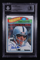 Dave Casper Signed 1977 Topps #380 (BGS) at PristineAuction.com