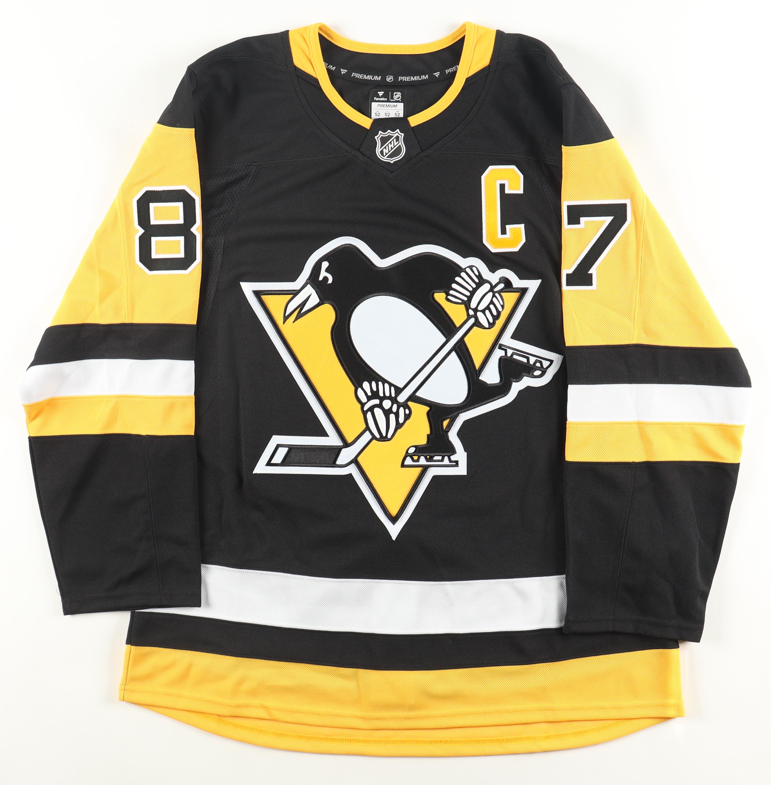 Sidney Crosby Signed Penguins Fanatics Authentic Jersey with Captain's Patch (JSA) at PristineAuction.com Sidney Crosby Signed Penguins Fanatics Authentic Jersey with Captain's Patch (JSA) at PristineAuction.com