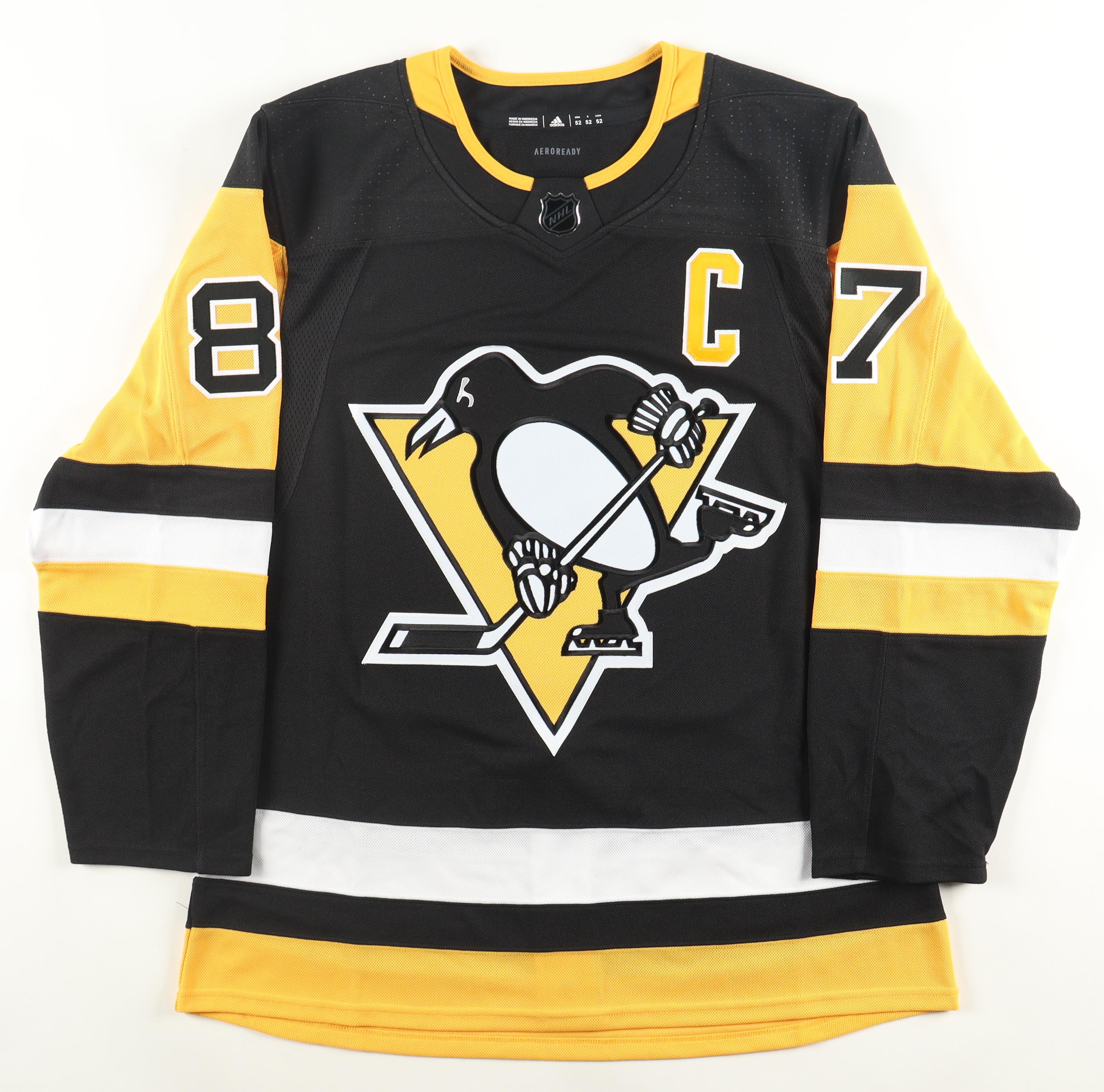 Sidney Crosby Signed Penguins Fanatics Authentic Jersey with Captain's Patch (JSA) at PristineAuction.com Sidney Crosby Signed Penguins Fanatics Authentic Jersey with Captain's Patch (JSA) at PristineAuction.com