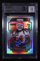 Nick Bolton Signed 2021 Panini Prizm Silver #390 RC (BGS | Autograph Graded BGS 10) at PristineAuction.com