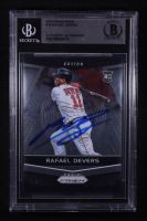 Rafael Devers Signed 2018 Panini Prizm #19 RC (BGS) at PristineAuction.com