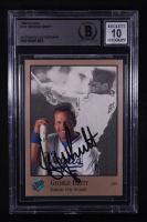 George Brett Signed 1992 Topps Studio #181 (BGS | Autograph Graded BGS 10) at PristineAuction.com