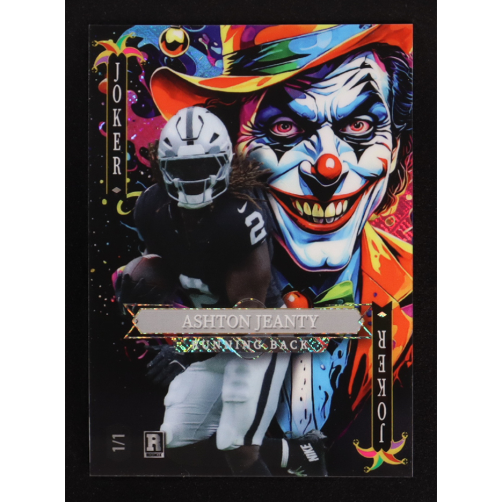 Ashton Jeanty 2025 Wild Card Jokers Wild Joker Cross Hatch Foil #SDJWM-AJNn09 #1/1 RC at PristineAuction.com