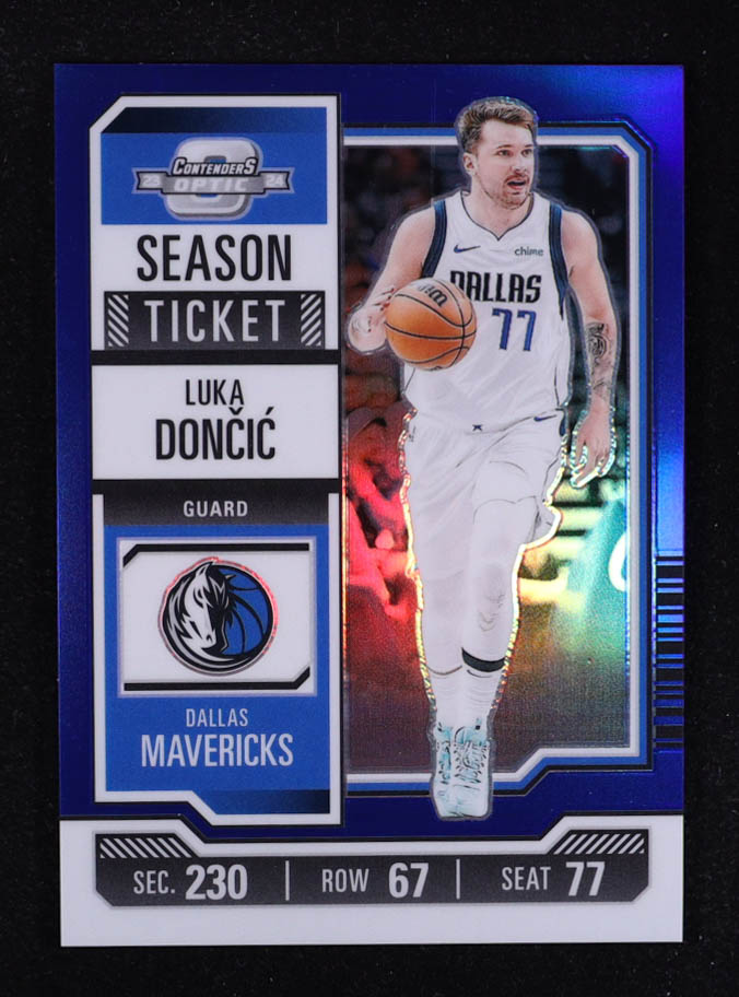 Luka Doncic 2023-24 Panini Contenders Optic Blue #43 #61/99 at PristineAuction.com Luka Doncic 2023-24 Panini Contenders Optic Blue #43 #61/99 at PristineAuction.com