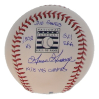 Goose Gossage Signed OML Hall of Fame Logo Baseball with Multiple Career Statistic Inscriptions (JSA) at PristineAuction.com