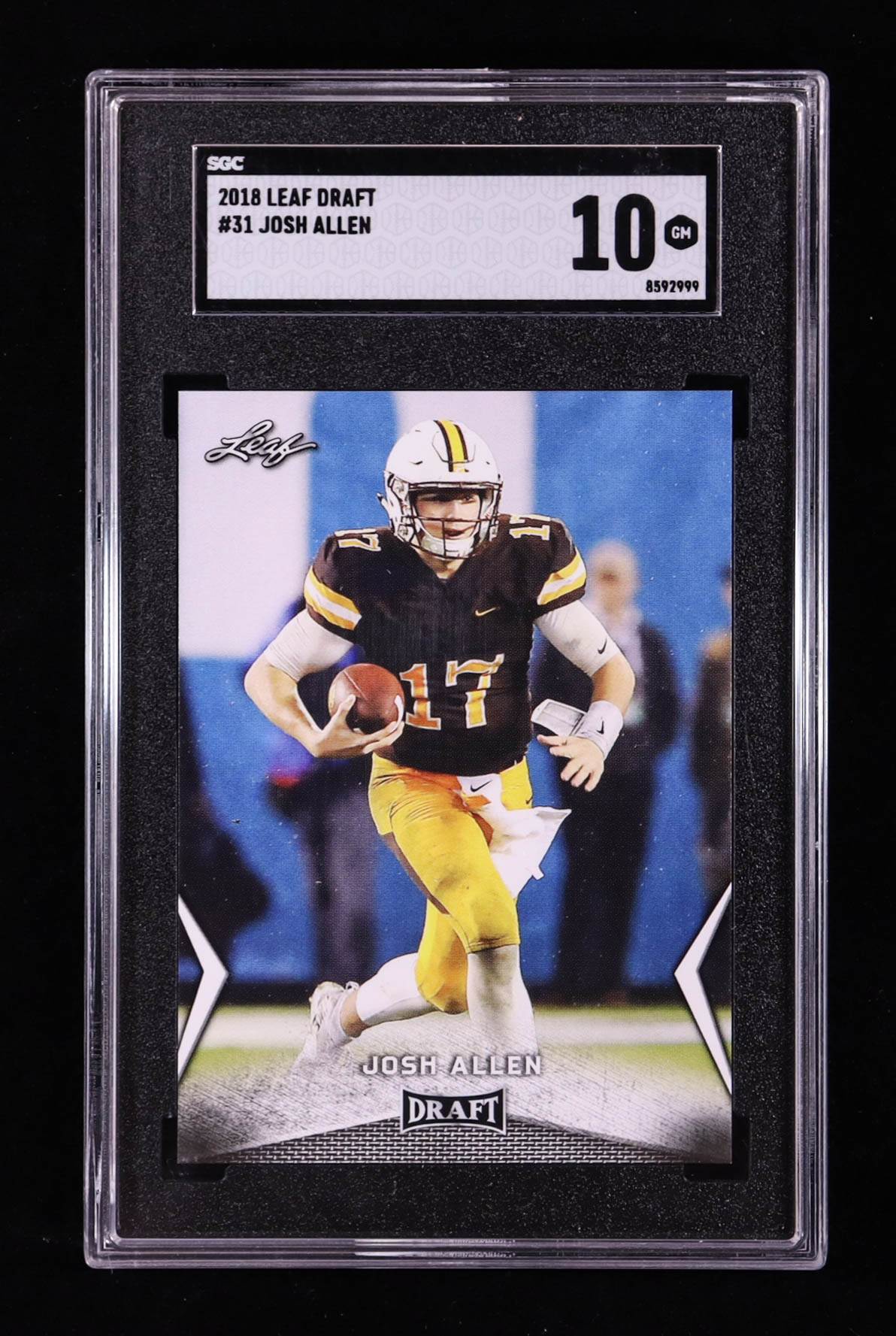 Josh Allen 2018 Leaf Draft #31 RC (SGC 10) at PristineAuction.com Josh Allen 2018 Leaf Draft #31 RC (SGC 10) at PristineAuction.com