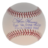 Goose Gossage Signed OML Baseball Inscribed "Pine Tar Game 7/24/83" & "F*** George Brett" (JSA) at PristineAuction.com