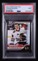 Connor Bedard 2023 Topps Now NHL Stickers #1 RC (PSA 9) at PristineAuction.com
