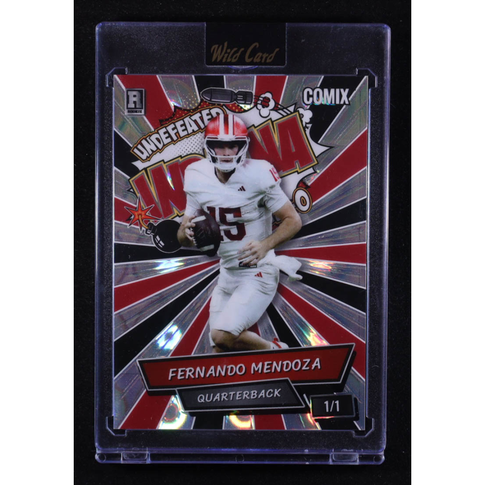 Fernando Mendoza 2025 Wild Card Comix Indiana #ACBL-FM011 #1/1 RC at PristineAuction.com