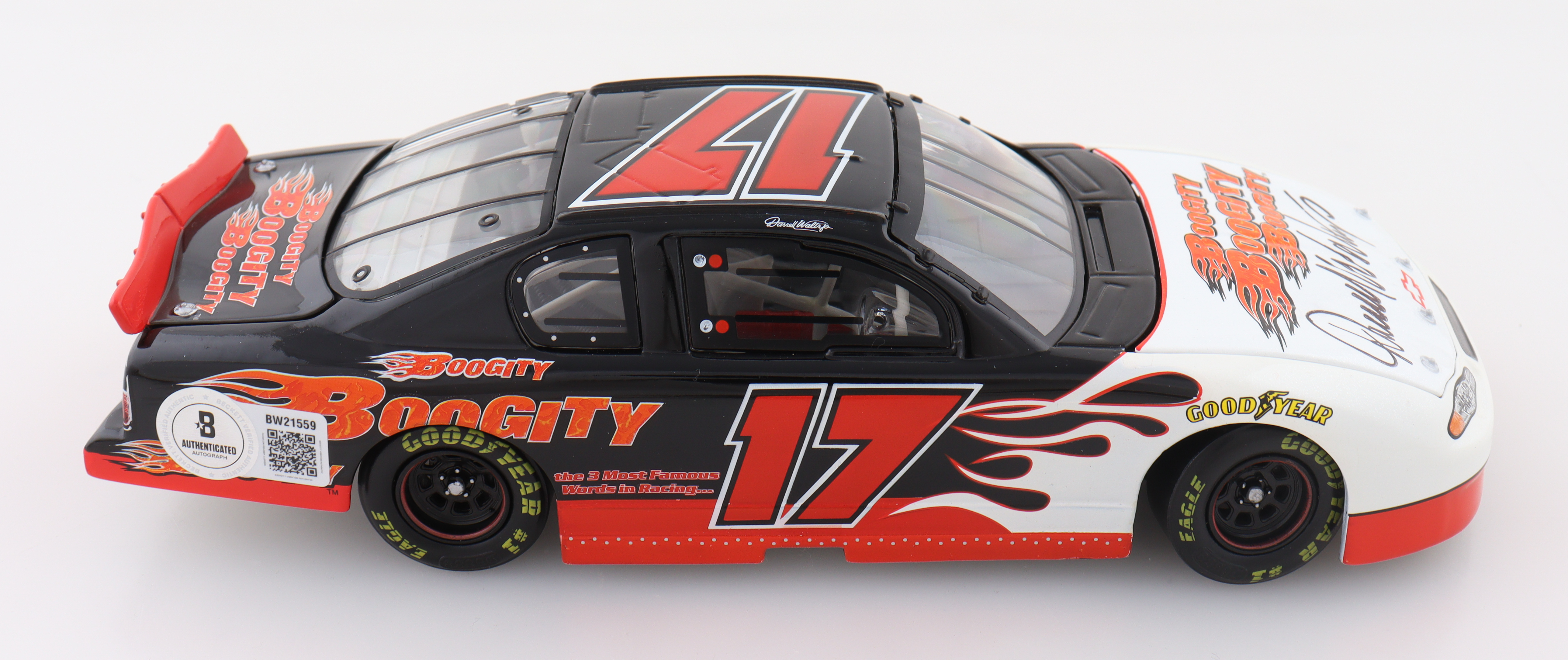 Darrell Waltrip Signed LE NASCAR #17 Boogity 2002 Monte Carlo 1:24 Diecast Car (Beckett) at PristineAuction.com Darrell Waltrip Signed LE NASCAR #17 Boogity 2002 Monte Carlo 1:24 Diecast Car (Beckett) at PristineAuction.com