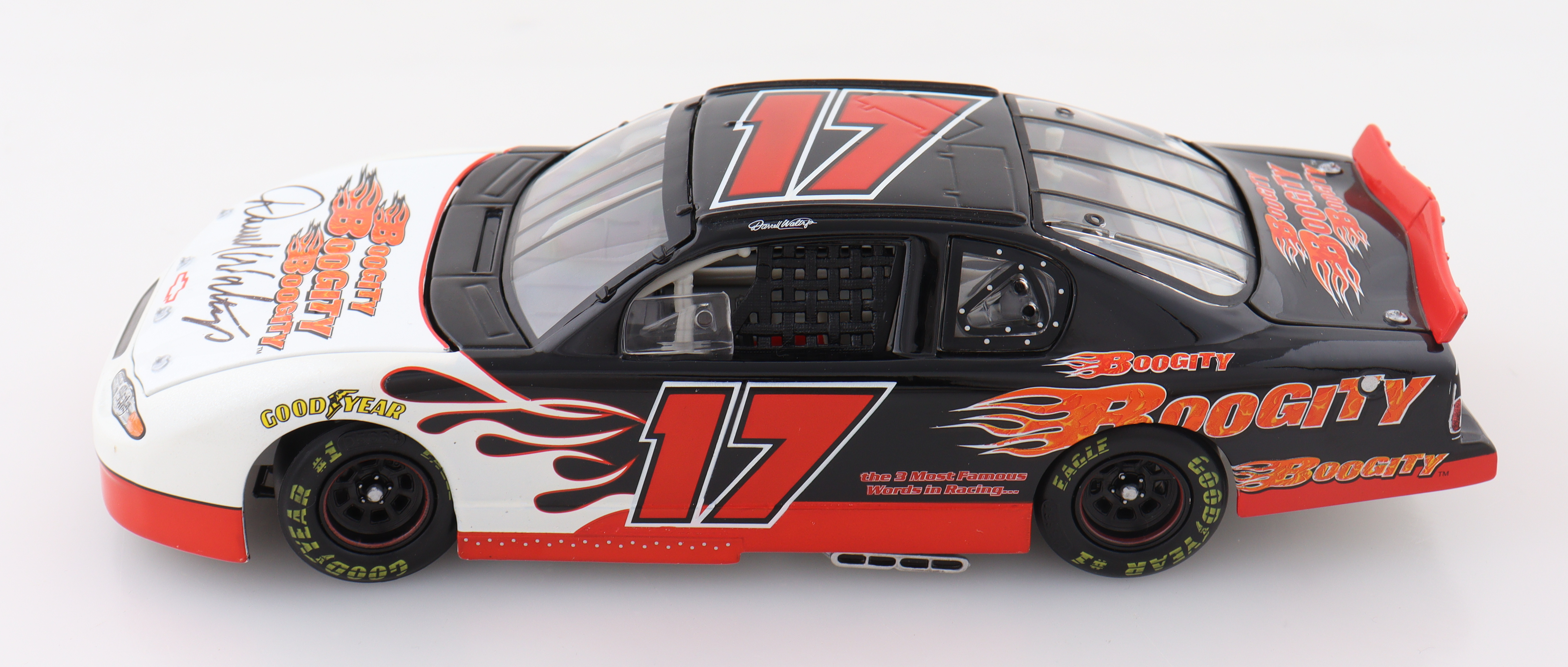 Darrell Waltrip Signed LE NASCAR #17 Boogity 2002 Monte Carlo 1:24 Diecast Car (Beckett) at PristineAuction.com Darrell Waltrip Signed LE NASCAR #17 Boogity 2002 Monte Carlo 1:24 Diecast Car (Beckett) at PristineAuction.com