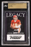 Joe Montana 2024 Leaf Joe Montana Legacy Base Auto Pre-Production Proof Clear Blue #NNO #1/1 (Leaf Encapsulated) at PristineAuction.com