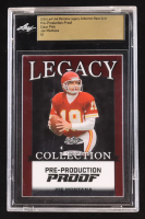 Joe Montana 2024 Leaf Joe Montana Legacy Base Auto Pre-Production Proof Clear Pink #NNO #1/1 (Leaf Encapsulated) at PristineAuction.com