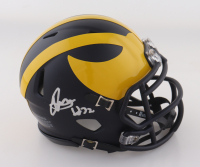 Jaylen Harrell Signed Michigan Wolverines Speed Mini Helmet (Schwartz) at PristineAuction.com