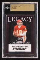 Joe Montana 2024 Leaf Joe Montana Legacy Base Auto Pre-Production Proof Clear Purple #NNO #1/1 (Leaf Encapsulated) at PristineAuction.com