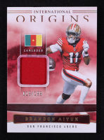 Brandon Aiyuk 2025 Panini Origins International Origins Jerseys #3 #015/199 at PristineAuction.com