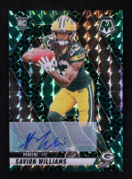 Savion Williams 2025 Panini Mosaic Rookie Autographs Mosaic Green Spectris FOTL #303 #04/30 RC at PristineAuction.com