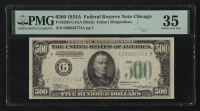 1934 United States of America $500 Five Hundred Dollar Federal Reserve Note (PMG 35) at PristineAuction.com