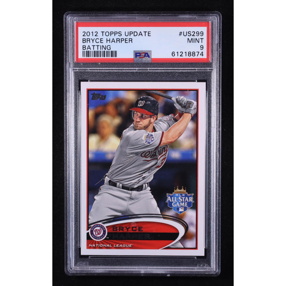 Bryce Harper 2012 Topps Update Batting #US299 RC (PSA 9) at PristineAuction.com