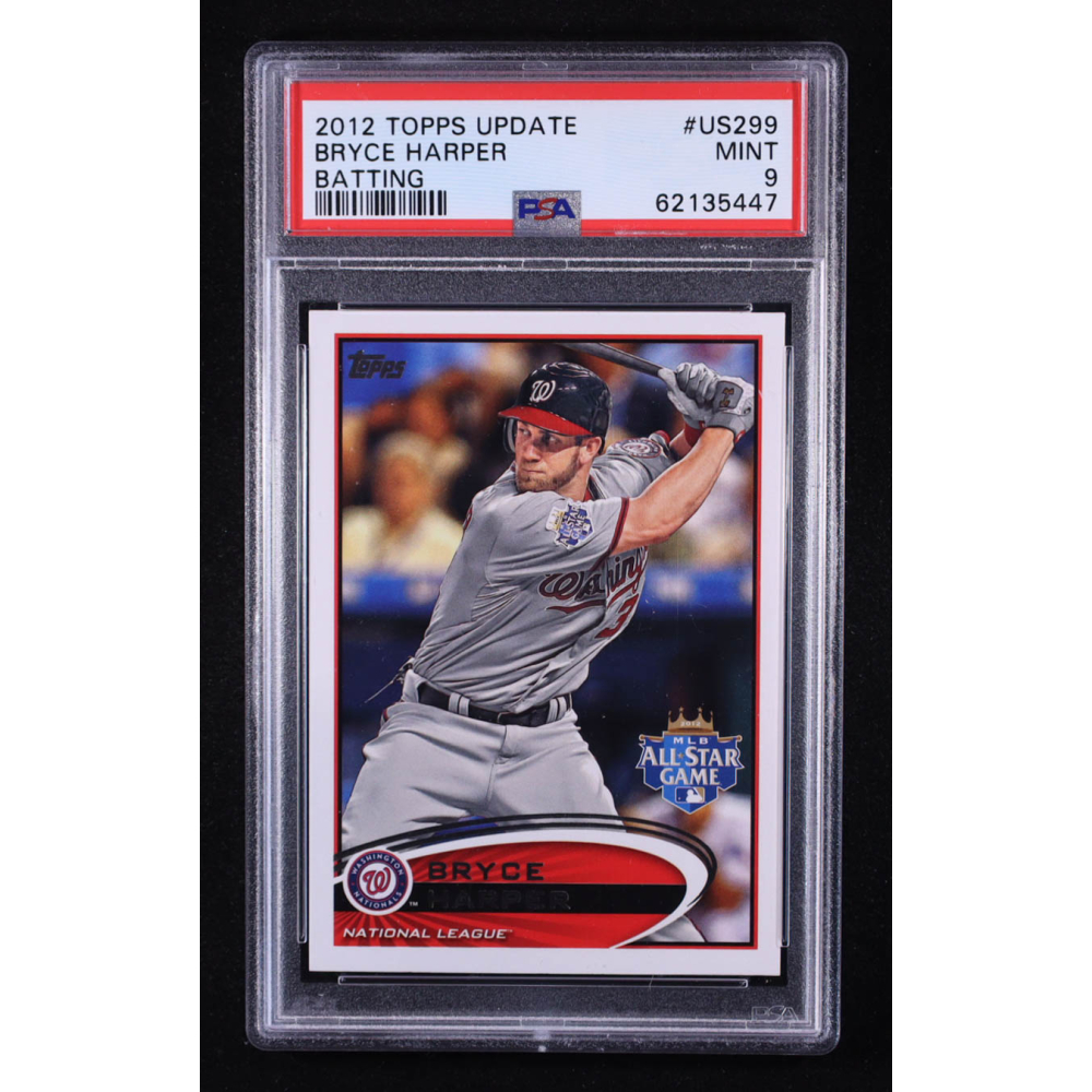 Bryce Harper 2012 Topps Update Batting #US299 RC (PSA 9) at PristineAuction.com