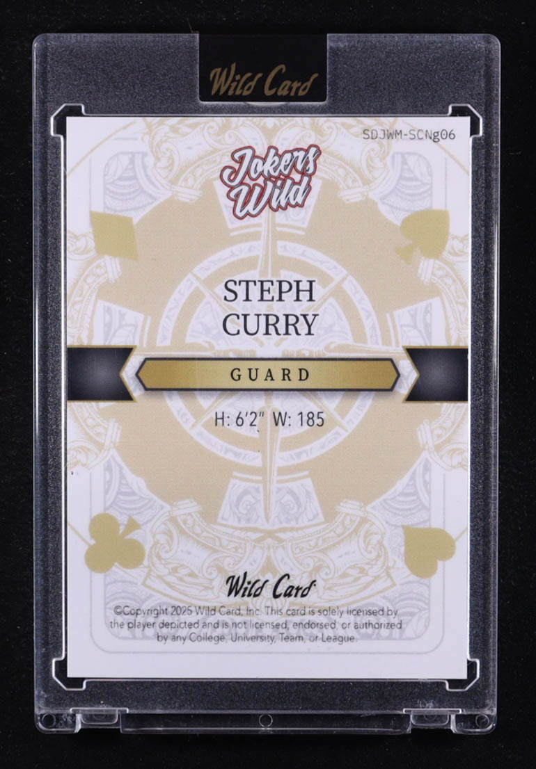 Stephen Curry 2025 Wild Card Jokers Wild #SDJWM-SCNG06 #1/1 at PristineAuction.com Stephen Curry 2025 Wild Card Jokers Wild #SDJWM-SCNG06 #1/1 at PristineAuction.com