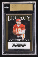 Joe Montana 2024 Leaf Joe Montana Legacy Base Auto Pre-Production Proof Clear Gold #NNO #1/1 (Leaf Encapsulated) at PristineAuction.com