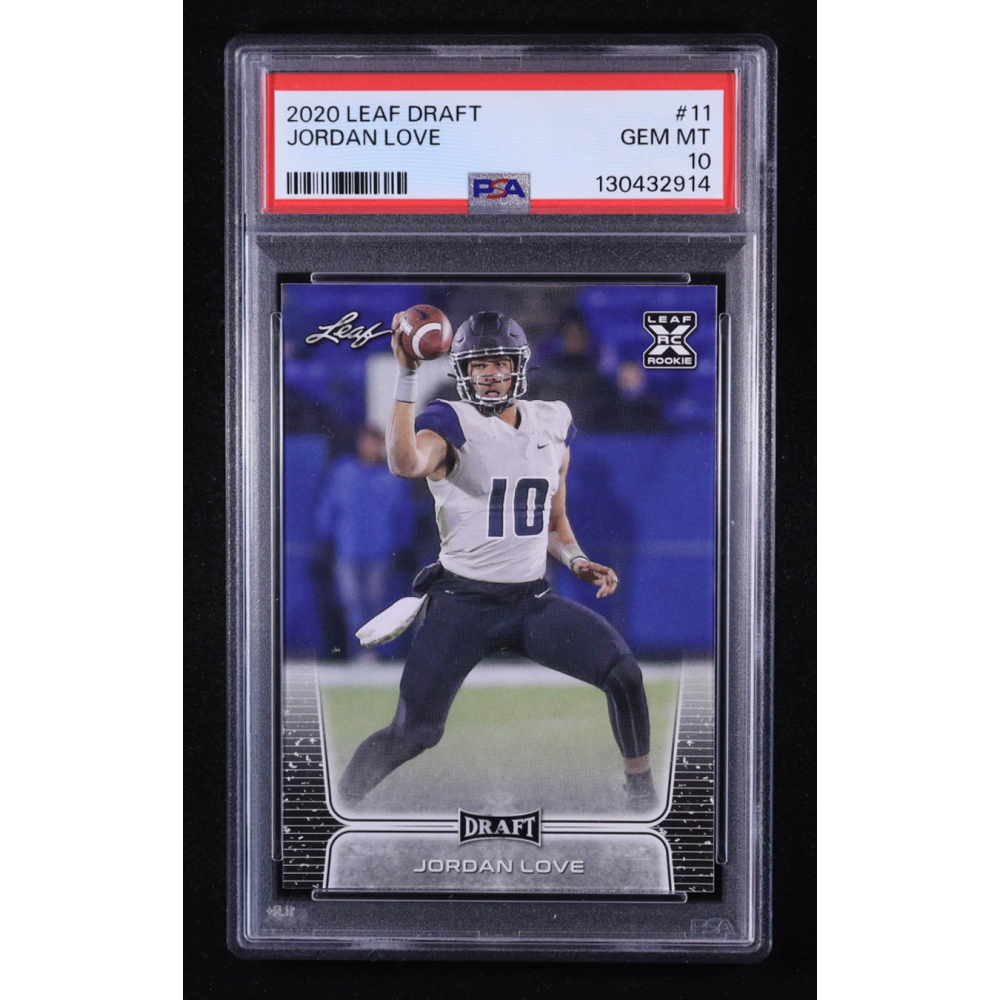 Jordan Love 2020 Leaf Draft XRC #11 RC (PSA 10) at PristineAuction.com