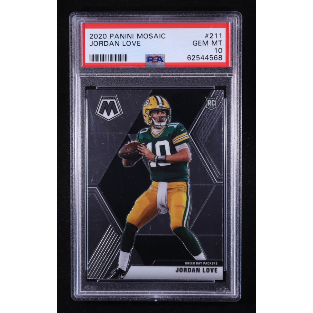 Jordan Love 2020 Panini Mosaic #211 RC (PSA 10) at PristineAuction.com