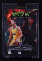 Stephen Curry 2025 Wild Card Haunted Hits Monster Hunt Wife of Frankenstein Red Shimmer #MHWHSC #1/1 at PristineAuction.com