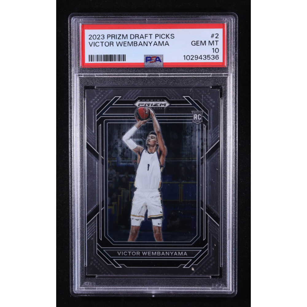 Victor Wembanyama 2023 Panini Prizm Draft Picks #2 RC (PSA 10) at PristineAuction.com