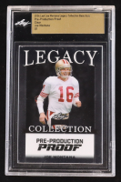 Joe Montana 2024 Leaf Joe Montana Legacy Base Auto Pre-Production Proof Clear #NNO #1/1 (Leaf Encapsulated) at PristineAuction.com