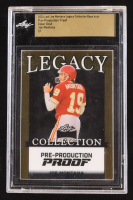 Joe Montana 2024 Leaf Joe Montana Legacy Base Auto Pre-Production Proof Clear Gold #NNO #1/1 (Leaf Encapsulated) at PristineAuction.com