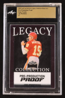 Joe Montana 2024 Leaf Joe Montana Legacy Base Auto Pre-Production Proof Clear Purple #NNO #1/1 (Leaf Encapsulated) at PristineAuction.com
