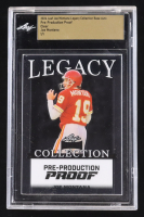 Joe Montana 2024 Leaf Joe Montana Legacy Base Auto Pre-Production Proof Clear #NNO #1/1 (Leaf Encapsulated) at PristineAuction.com