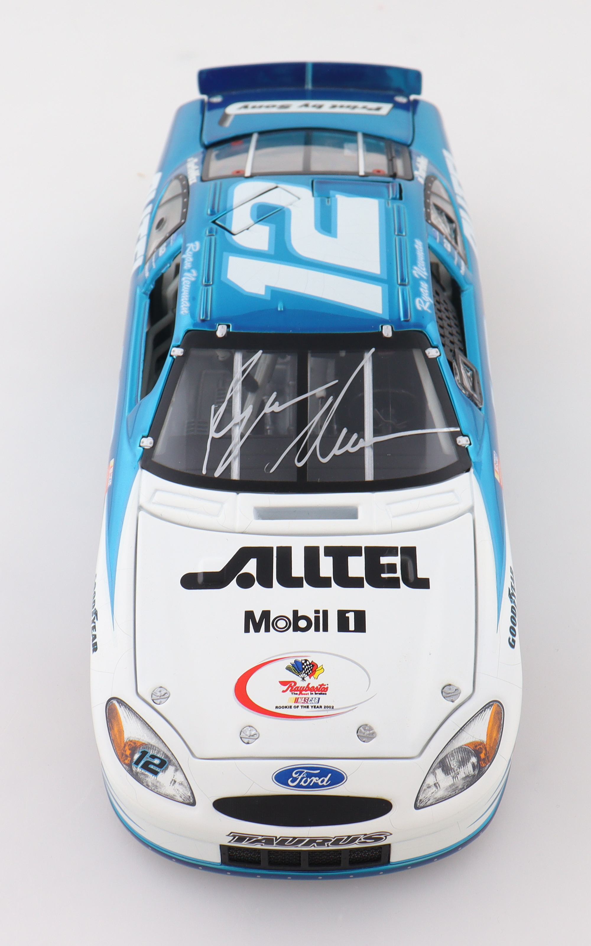 Ryan Newman Signed NASCAR LE #12 AllTel Mobil 1 2002 Ford Taurus 1:24 Die-Cast Car (Beckett) at PristineAuction.com Ryan Newman Signed NASCAR LE #12 AllTel Mobil 1 2002 Ford Taurus 1:24 Die-Cast Car (Beckett) at PristineAuction.com