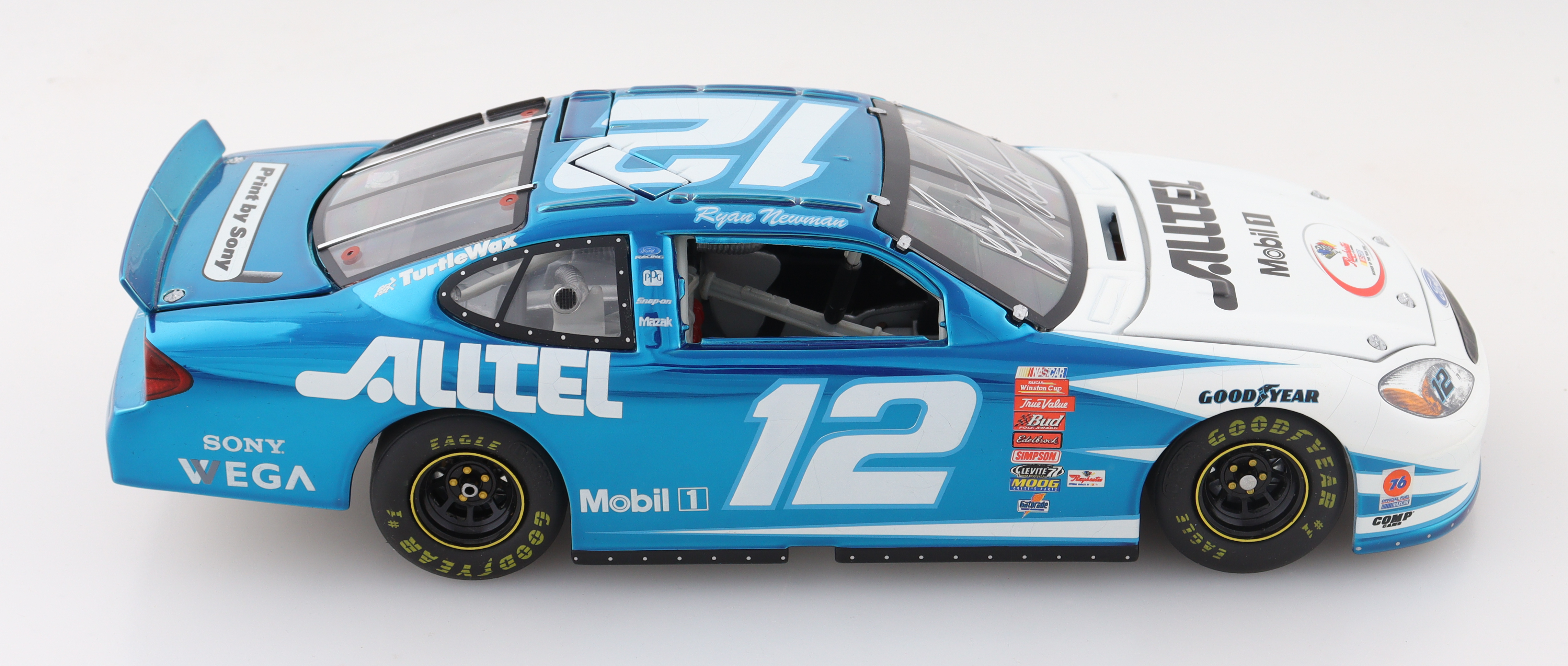 Ryan Newman Signed NASCAR LE #12 AllTel Mobil 1 2002 Ford Taurus 1:24 Die-Cast Car (Beckett) at PristineAuction.com Ryan Newman Signed NASCAR LE #12 AllTel Mobil 1 2002 Ford Taurus 1:24 Die-Cast Car (Beckett) at PristineAuction.com